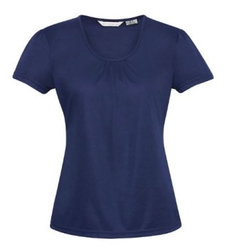 Womens Chic Blouse:Navy