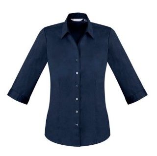 Women's Monaco 3/4 Sleeve Shirt:Navy
