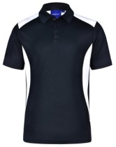 Men's S/S Polo - Navy/White 